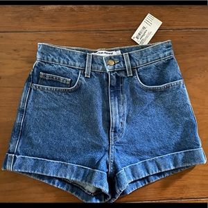 Denim American Apparel High Waisted Shorts NWT.